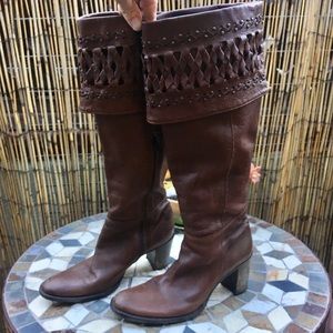 Osvaldo Pericoli Soft Leather Knee High Boots - 7